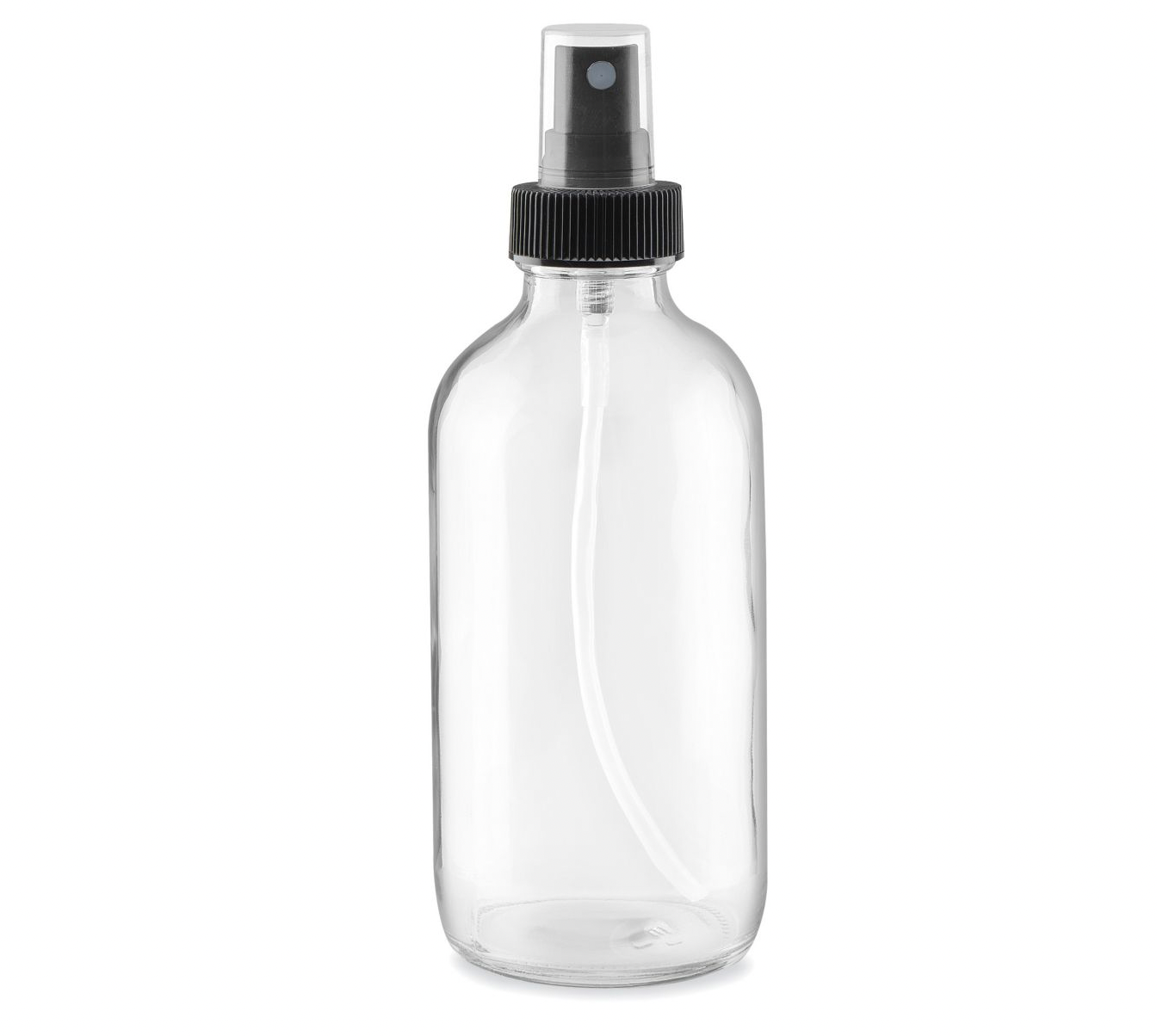 Clear Glass Bottle with Mist Spray Cap