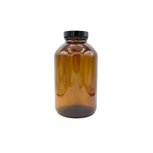 32oz Wide Mouth Amber Glass Jar